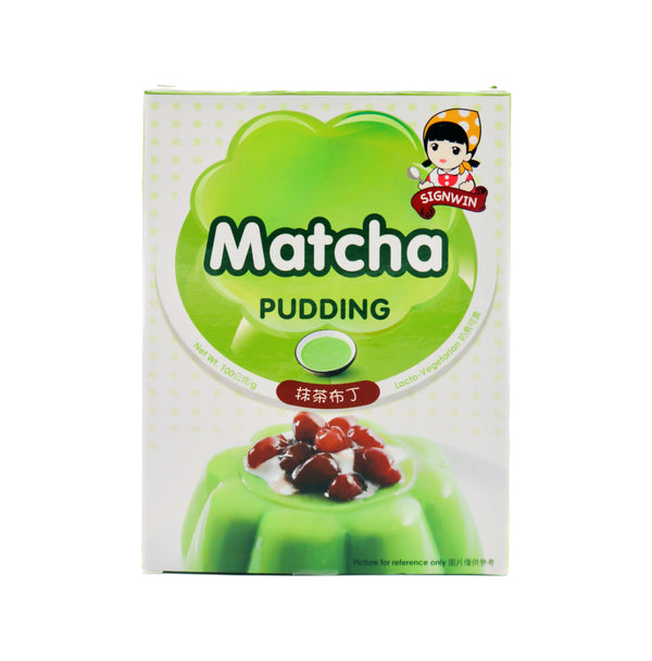 Signwin Matcha Pudding 三得冠抹茶布丁 100g | Tuk Tuk Mart