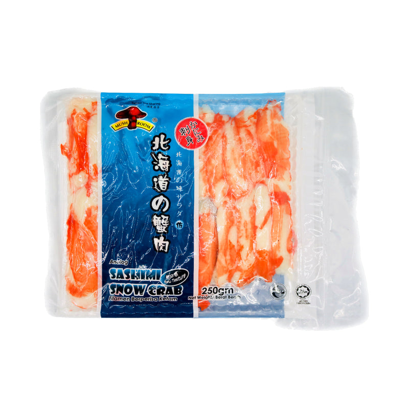 Mushroom Sashimi Snow Crab 香菇牌北海道蟹肉刺身 250g (Frozen) - Tuk Tuk Mart