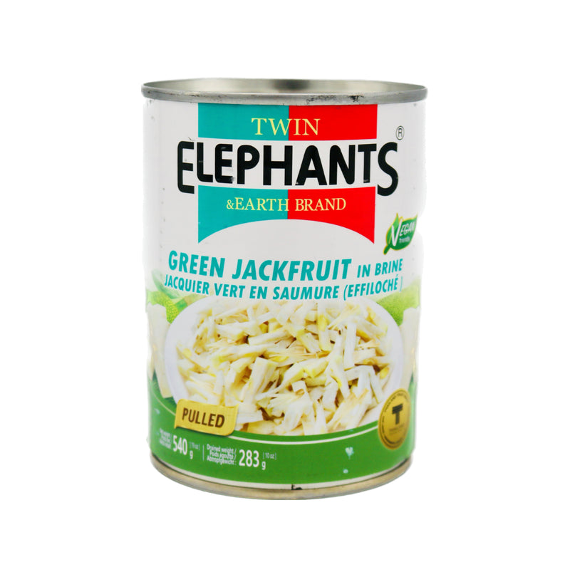 Twin Elephants & Earth Brand Green Jackfruit in Brine 540g - Tuk Tuk Mart