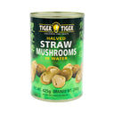 Tiger Tiger Halved Straw Mushrooms 雙虎牌對開草菇 425g - Tuk Tuk Mart