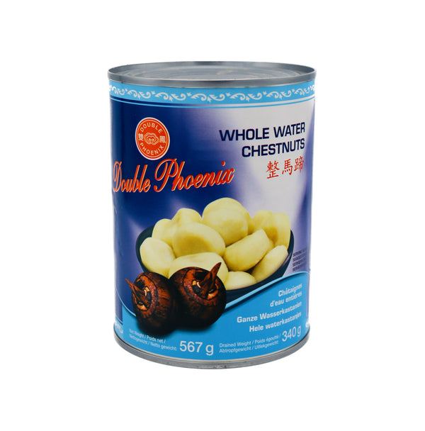 Double Phoenix Water Chestnuts (Whole) 整馬蹄 340g | Tuk Tuk Mart