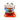 X-Large White Lucky Cat with Light Blue Dress (Red Banner with 'May your business be prosperous 生意興隆', Yellow Treasure Bags with Gold ingots design) 太陽能招財貓 18cm - Tuk Tuk Mart