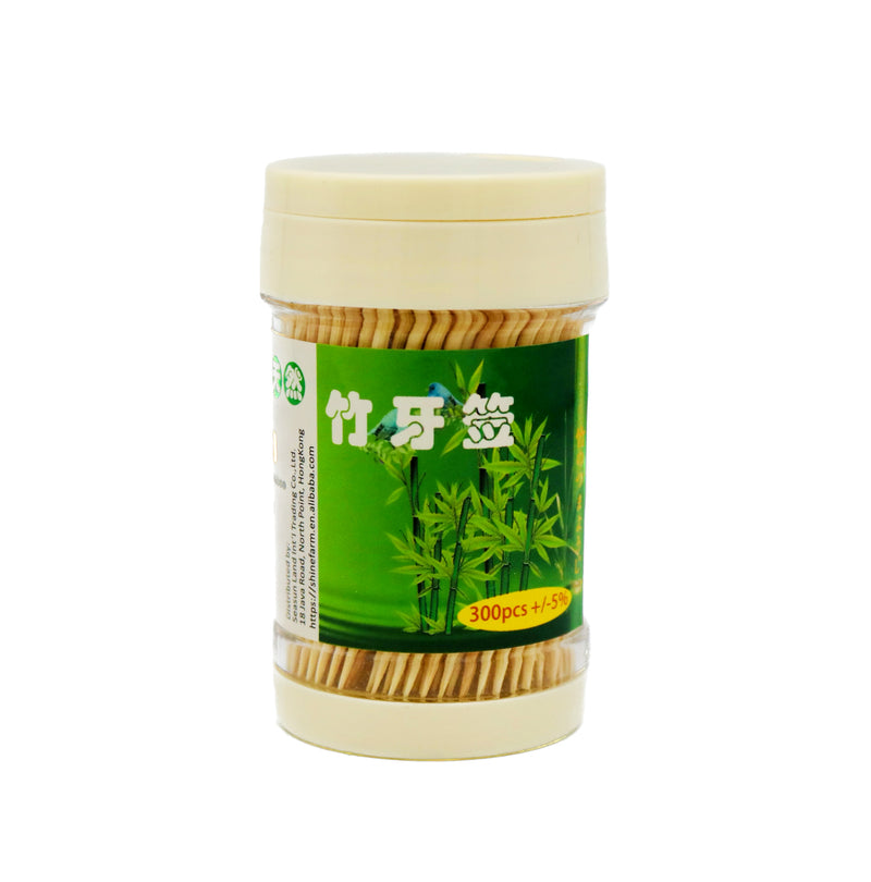 Shine Farm Bamboo Toothpicks 軒農天然竹牙籤 300Pcs - Tuk Tuk Mart