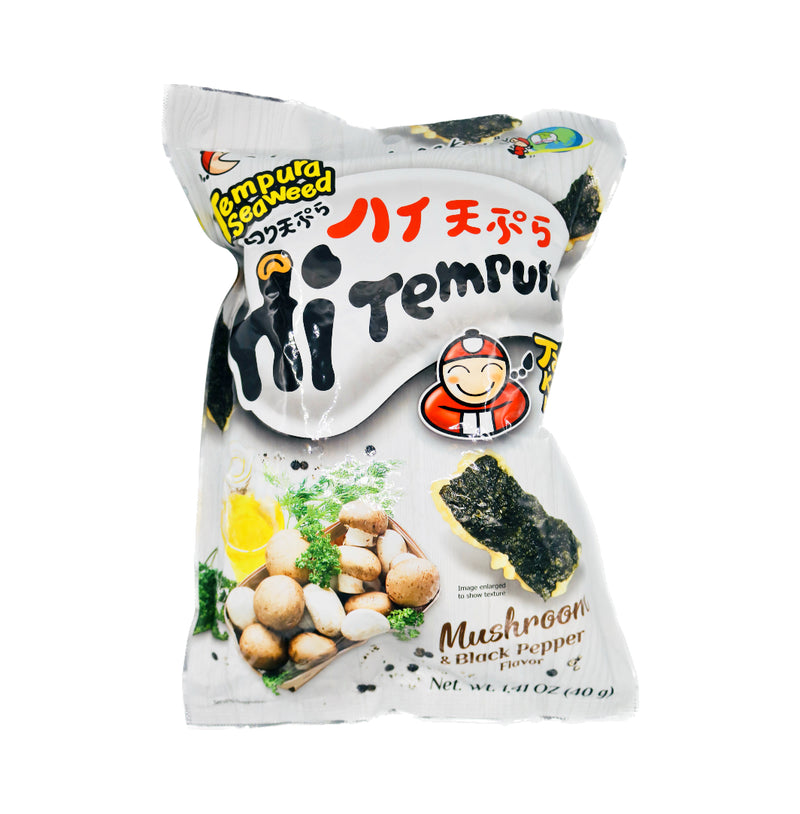 Tao Kae Noi Tempura Seaweed Mushroom & Black Pepper 40g - Tuk Tuk Mart