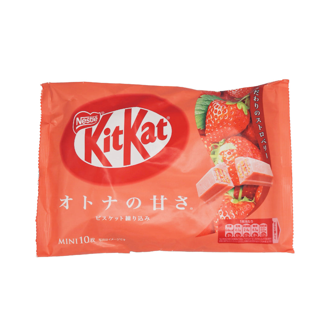 Japan Nestle Kit Kat Mini Strawberry Biscuit 120g