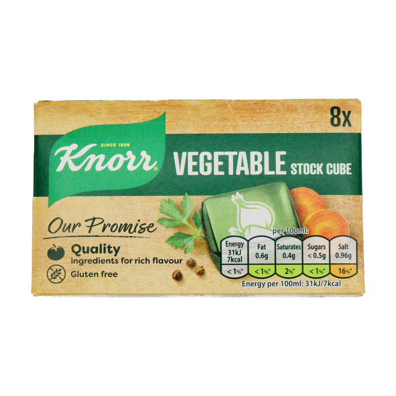 Knorr Vegetable Stock cubes 家樂牌蔬菜湯寶 (10g*8Pcs) 80g - Tuk Tuk Mart