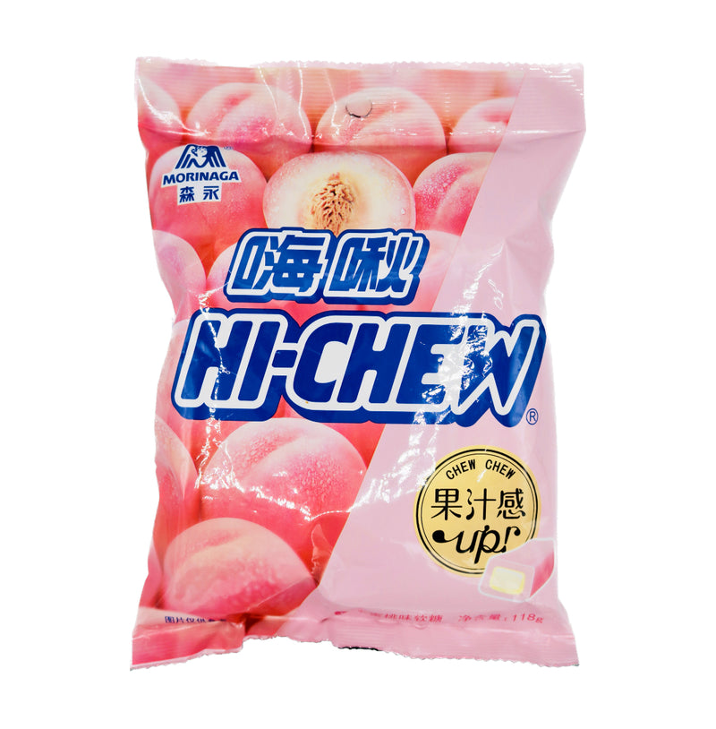 *Morinaga Hi-Chew Soft Candy Peach Flavour 森永嗨啾桃子味软糖 118g - Tuk Tuk Mart