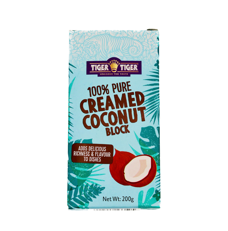 Tiger Tiger Creamed Coconut Block 200g - Tuk Tuk Mart