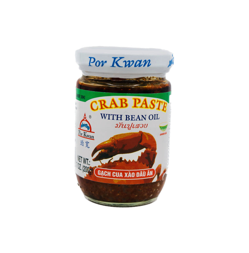 Por Kwan Crab Paste With Bean Oil 200g - Tuk Tuk Mart
