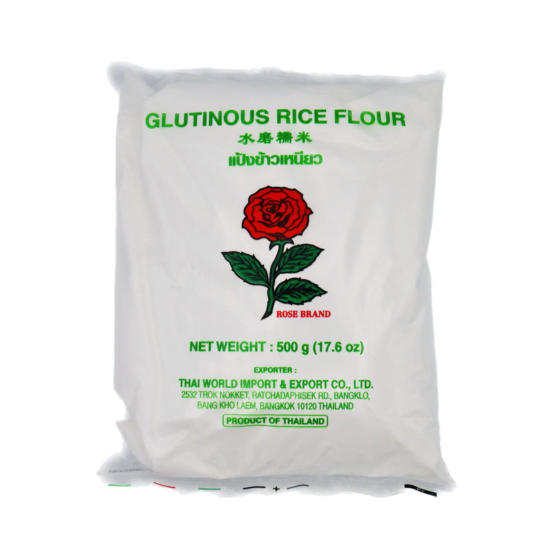 Rose Brand Glutinous Rice Flour 玫瑰牌水磨糯米粉 500g | Tuk Tuk Mart
