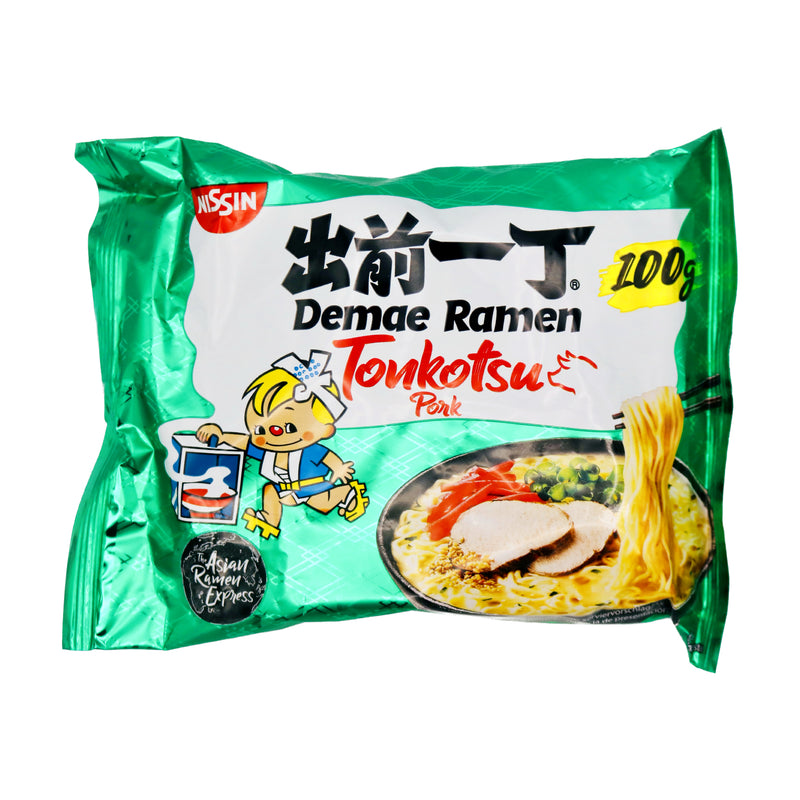 Nissin Demae Ramen Instant Noodles Tonkotsu Pork Flavour 出前一丁九卅豬骨濃湯麵 100g - Tuk Tuk Mart