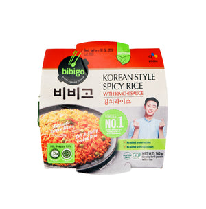 CJ Bibigo Korean Style Spicy Rice with Kimchi Sauce 160g - Tuk Tuk Mart
