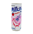 *Lotte Milkis Milk Soda Drink Strawberry Flavour 250ml - Tuk Tuk Mart