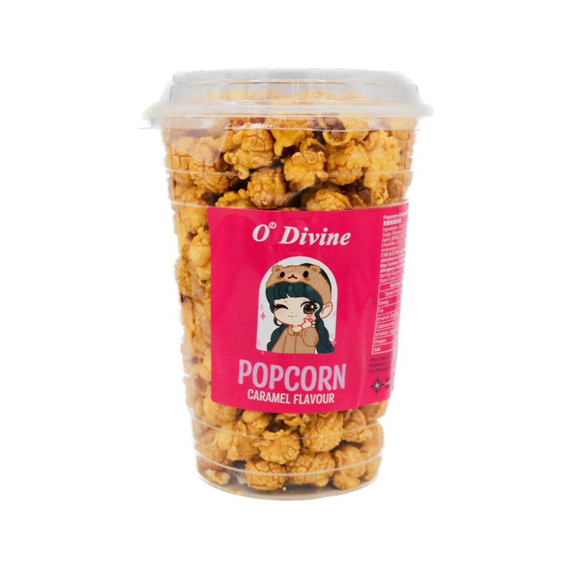 O Divine Popcorn Caramel Flavour 128g - Tuk Tuk Mart