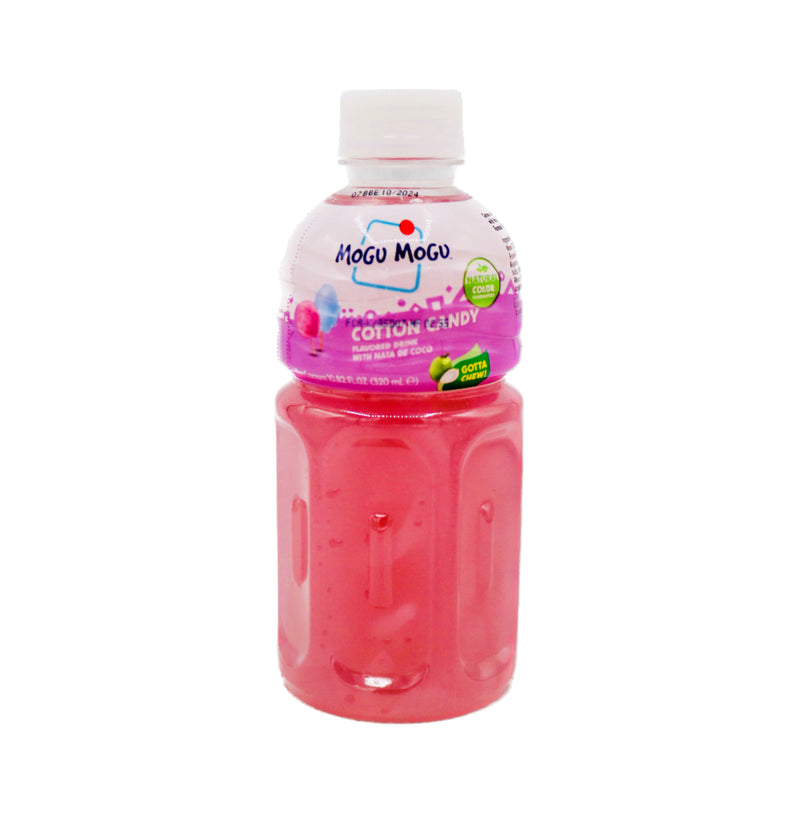 Mogu Mogu Cotton Candy Flavoured Drink With Nata De Coco 320ml - Tuk Tuk Mart