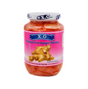 X.O Pickled Pink Ginger(Slices) 粉紅酸姜片 454g - Tuk Tuk Mart