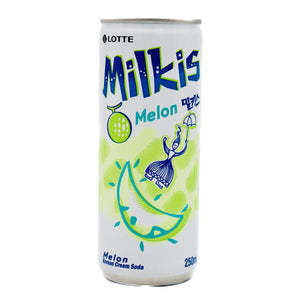 Lotte Milkis Milk Soda Drink Melon Flavour - 250ml