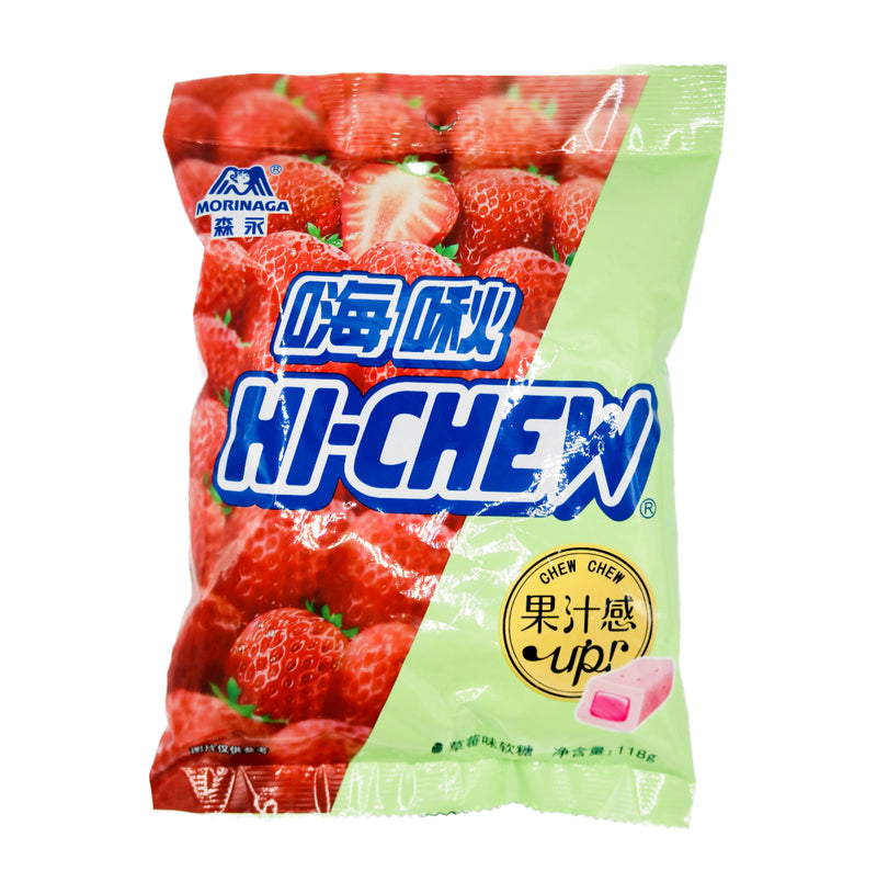 Morinaga Hi-Chew Soft Candy Strawberry Flavour 118g - Tuk Tuk Mart