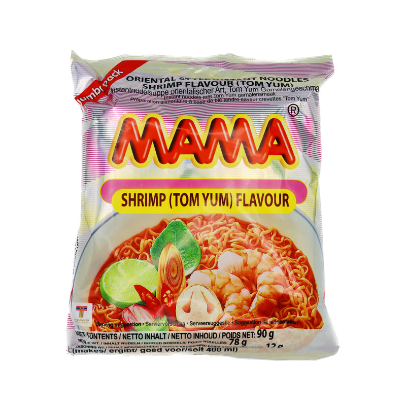 Mama Oriental Style Instant Noodles- Shrimp (Tom Yum) Flavour 90g | Tuk Tuk Mart