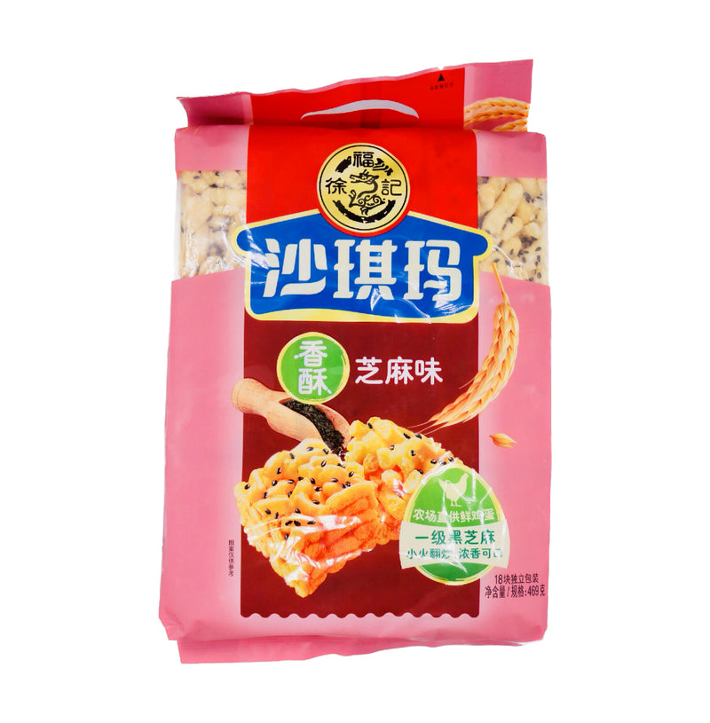 HSU Caramel Sachima Sweet Pastry Sesame Flavour 469g - Tuk Tuk Mart