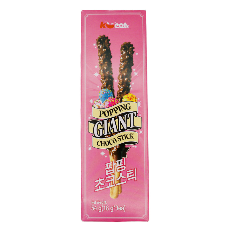 K-Eats Giant Choco Stick-Popoing Candy 54G(18g*3ea) | Tuk Tuk Mart