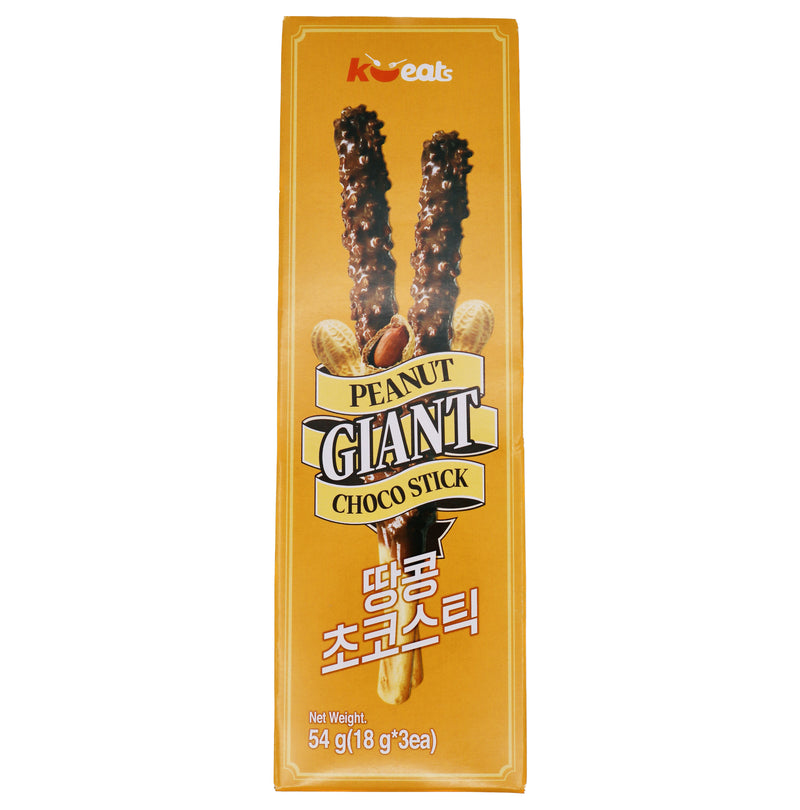 *K-Eats Peanut Giant Choco Stick (18g*3ea) 54g - Tuk Tuk Mart