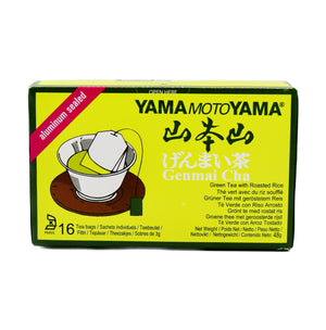 Yamamotoyama Genmai Cha Green Tea Bags (16 Sachets) 48g | Tuk Tuk Mart