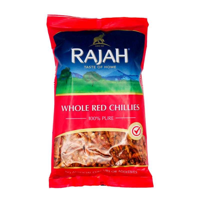 Rajah Whole Red Chillies 200g - Tuk Tuk Mart