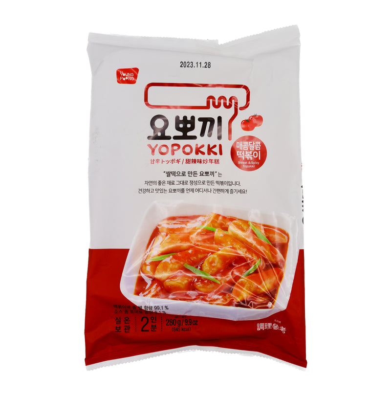 Yongpoong Instant Yopokki Rice Cake with Sweet & Spicy Sauce 280g | Tuk Tuk Mart