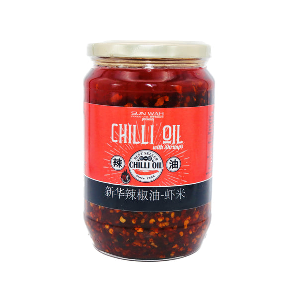 Sun Wah Chilli Oil with Shrimps 新華蝦米辣椒油 650g - Tuk Tuk Mart