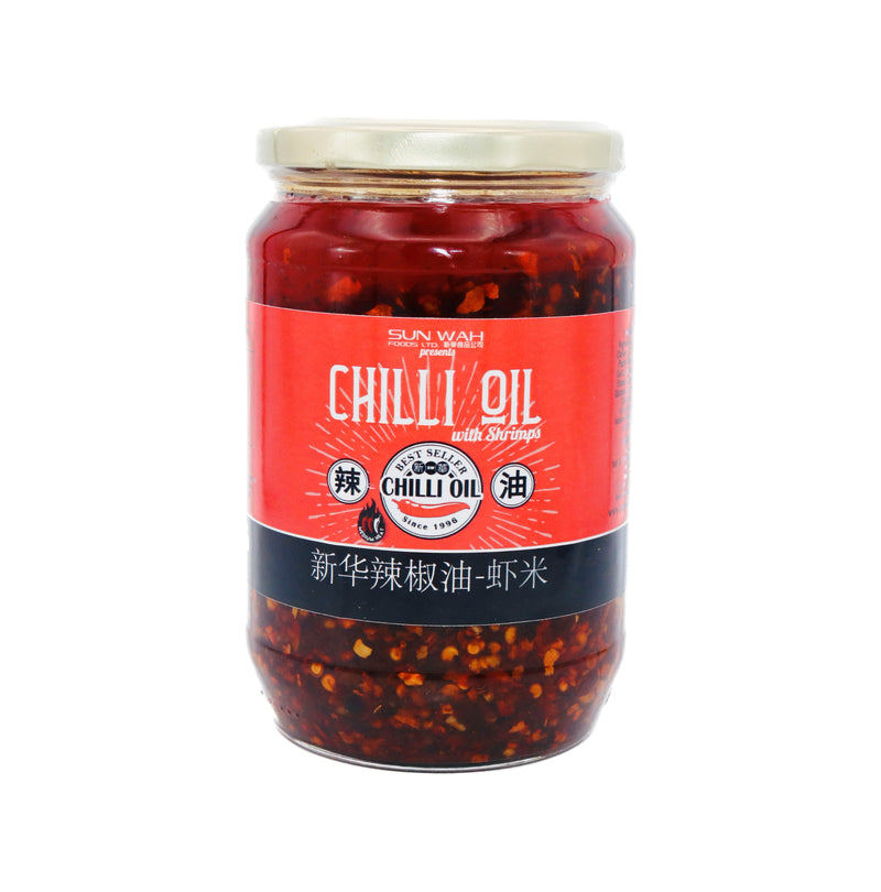 Sun Wah Chilli Oil with Shrimps 新華蝦米辣椒油 650g - Tuk Tuk Mart