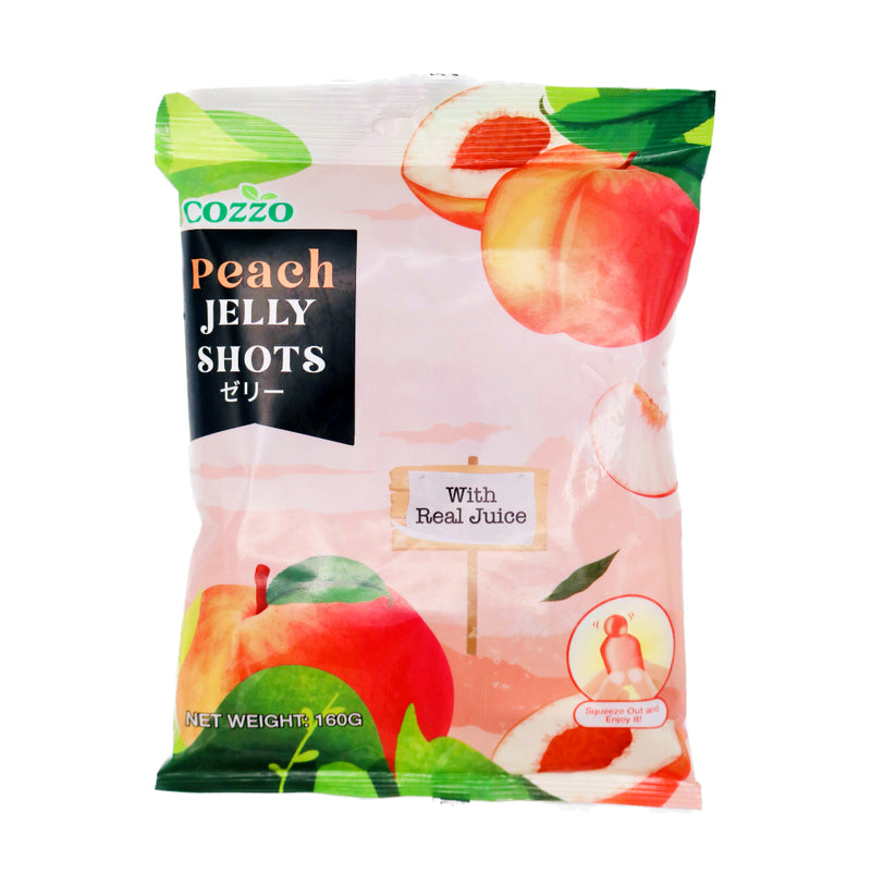 Cozzo Peach Jelly Shots with Real Juice 160g