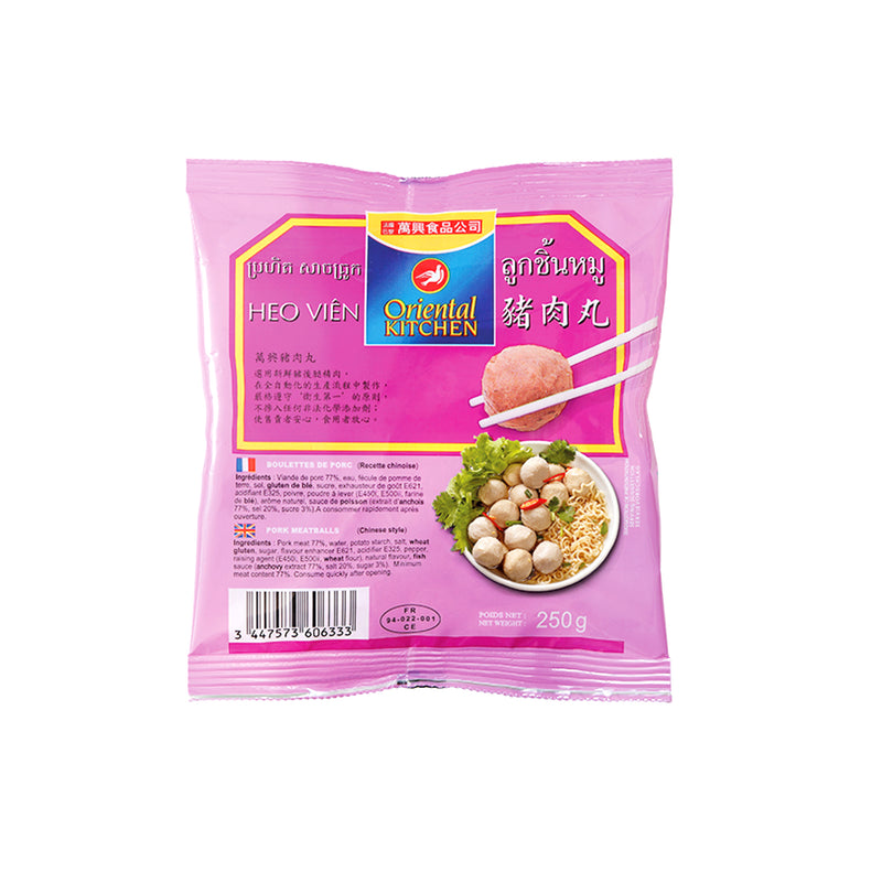 Oriental Kitchen Pork Meatballs 250g (Frozen) - Tuk Tuk Mart