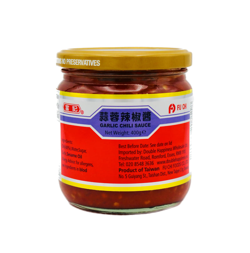 Fu Chi Garlic Chili Sauce 富記蒜蓉辣椒醬 400g - Tuk Tuk Mart
