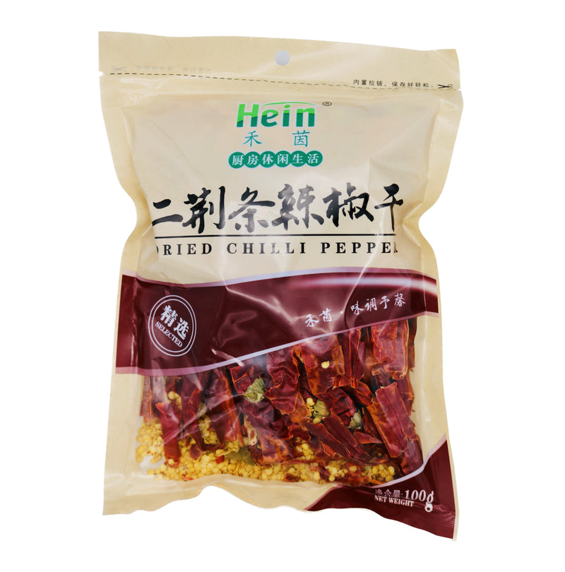 Hein Dried Chilli Pepper 禾茵二荊條辣椒乾 100g - Tuk Tuk Mart