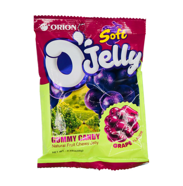 Orion Soft Jelly Gummy Candy Grape Flavour 66g - Tuk Tuk Mart