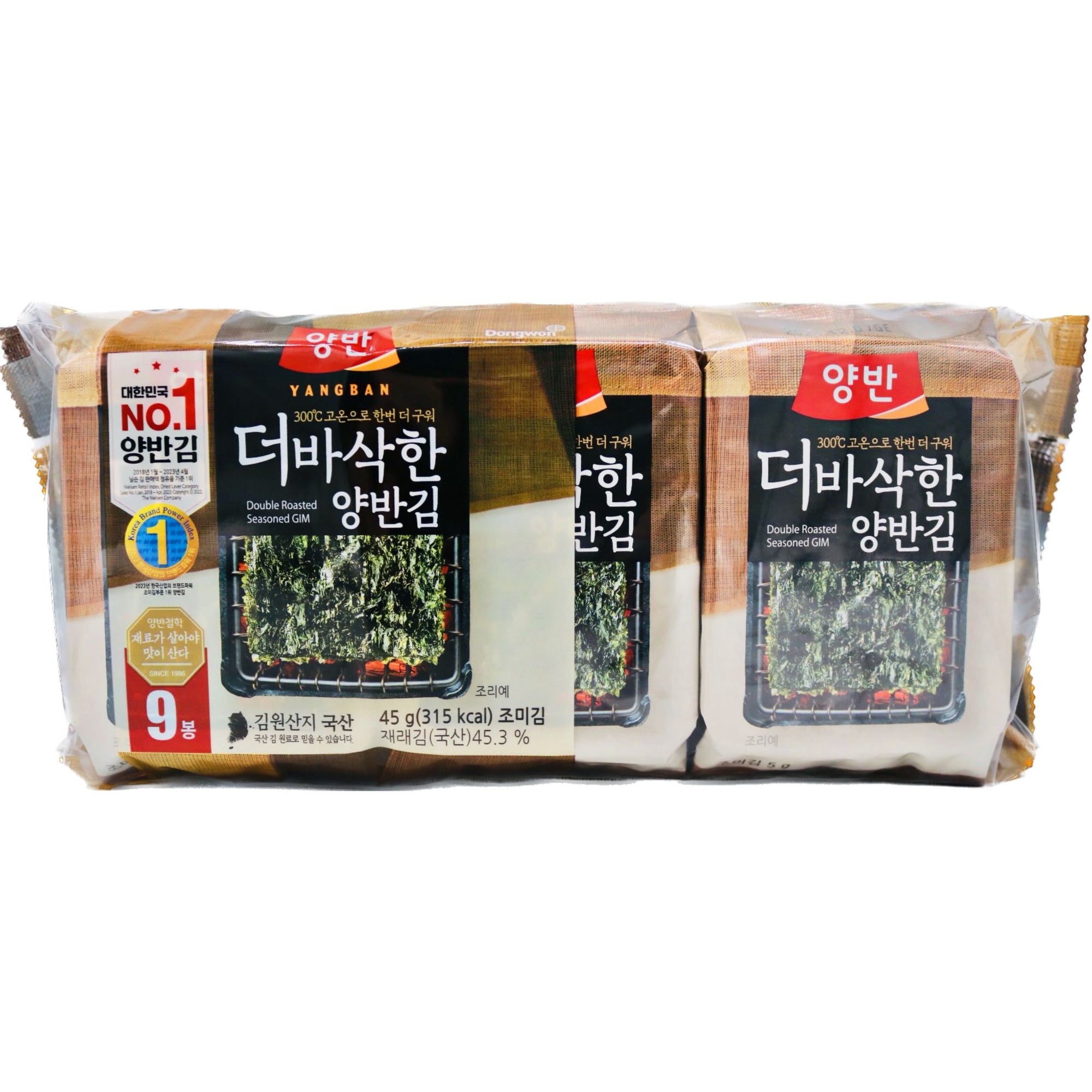 Dongwon Roasted Laver (5g*9pkgs) 45g - Tuk Tuk Mart
