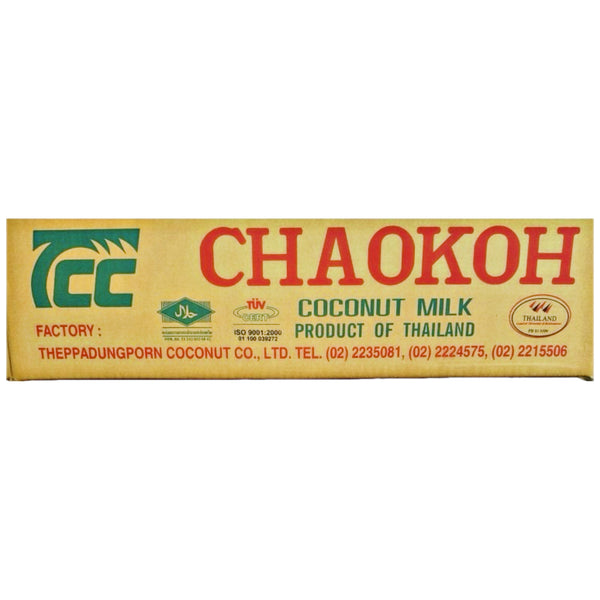 Chaokoh Thai Coconut Milk (400ml*24Tins) - Tuk Tuk Mart
