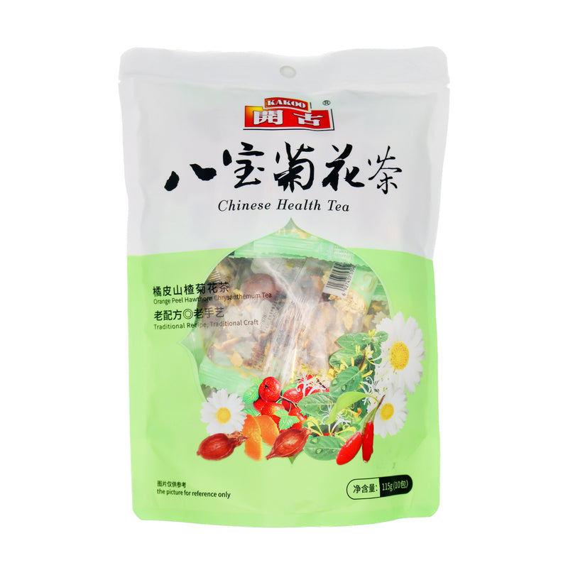 Kakoo Chinese Health Tea (10 Packs) 開古八寶菊花茶(橘皮山楂菊花茶) 115g - Tuk Tuk Mart