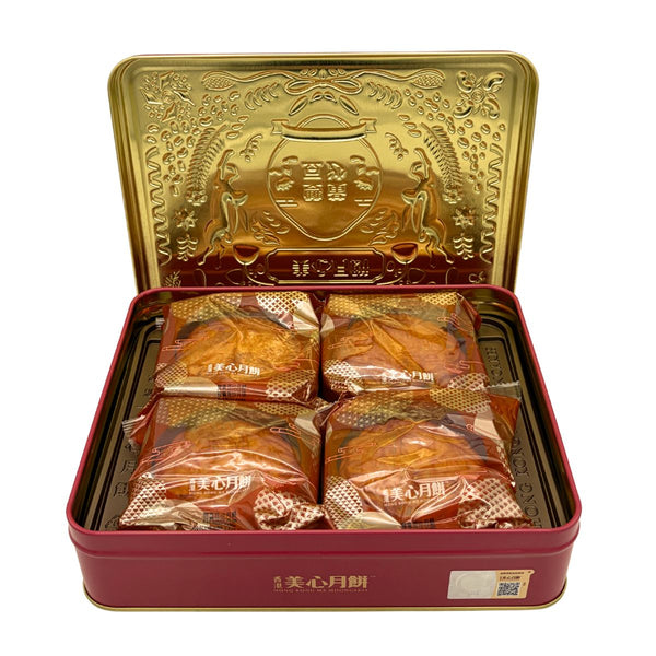 Mei Xin Red Bean Paste Mooncake with 2 Egg Yolks 美心 雙黃豆沙月餅 (4*185g) 740g