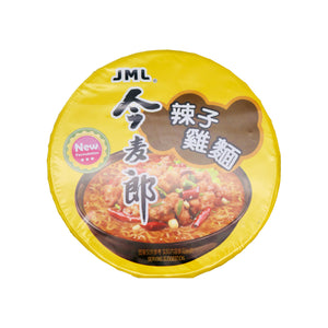 JML Bucket Instant Noodles Artificial Spicy Chicken Flavour 今麥郎桶裝辣子雞麵 100g - Tuk Tuk Mart