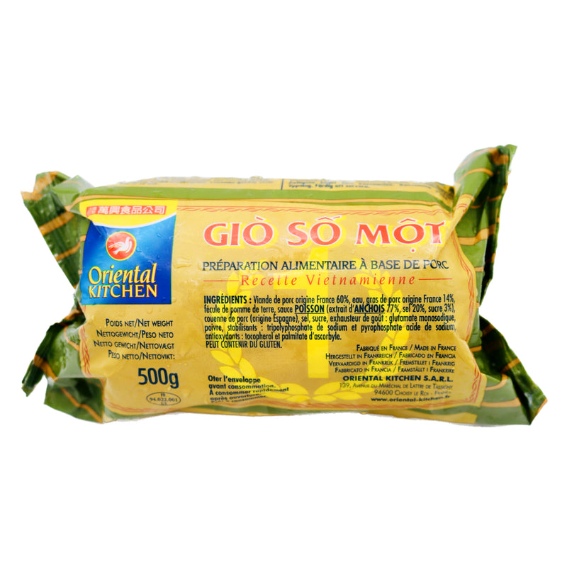 Oriental Kitchen Vietnamese Sausage (Gio So Mot) 萬興越南正宗肉設 500g (Frozen) | Tuk Tuk Mart
