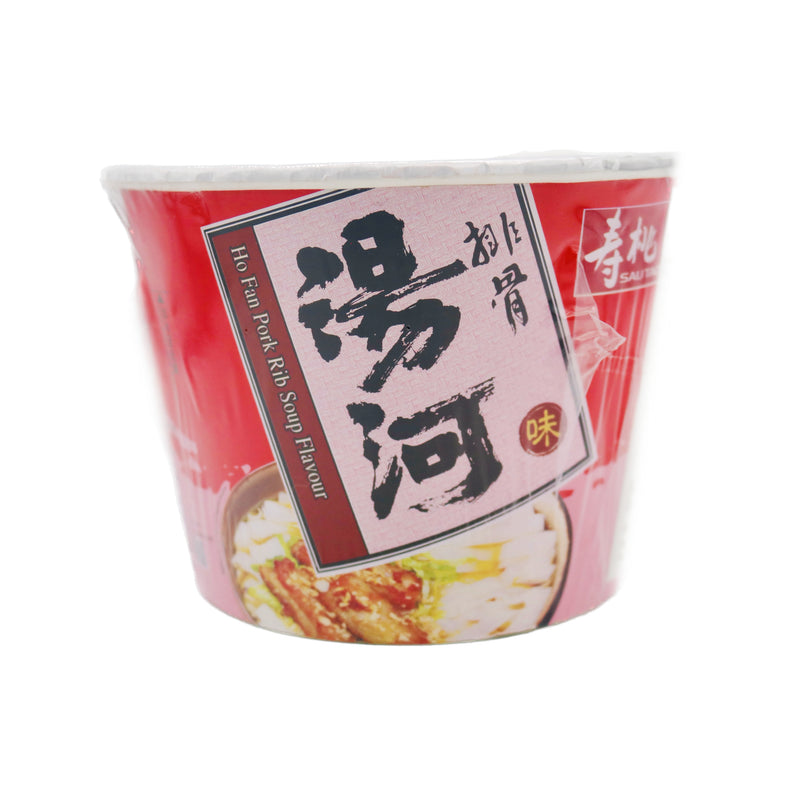 Sau Tao Ho Fan (Bowl) Pork Rib Soup Flavour 壽桃排骨湯河 80g - Tuk Tuk Mart
