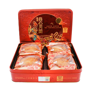 Mei Xin Lotus Seed Paste Mooncake with 2 Egg Yolks 美心雙黃蓮蓉月餅 (185g*4Pcs) 740g - Tuk Tuk Mart