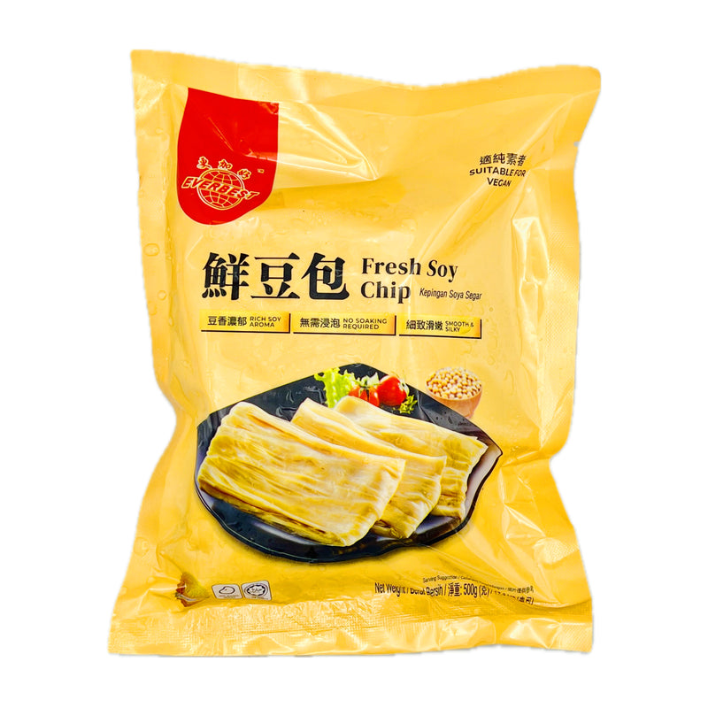 Everbest Vegetarian Fresh Soy Chip 更加好鮮豆包 500g (Frozen) - Tuk Tuk Mart