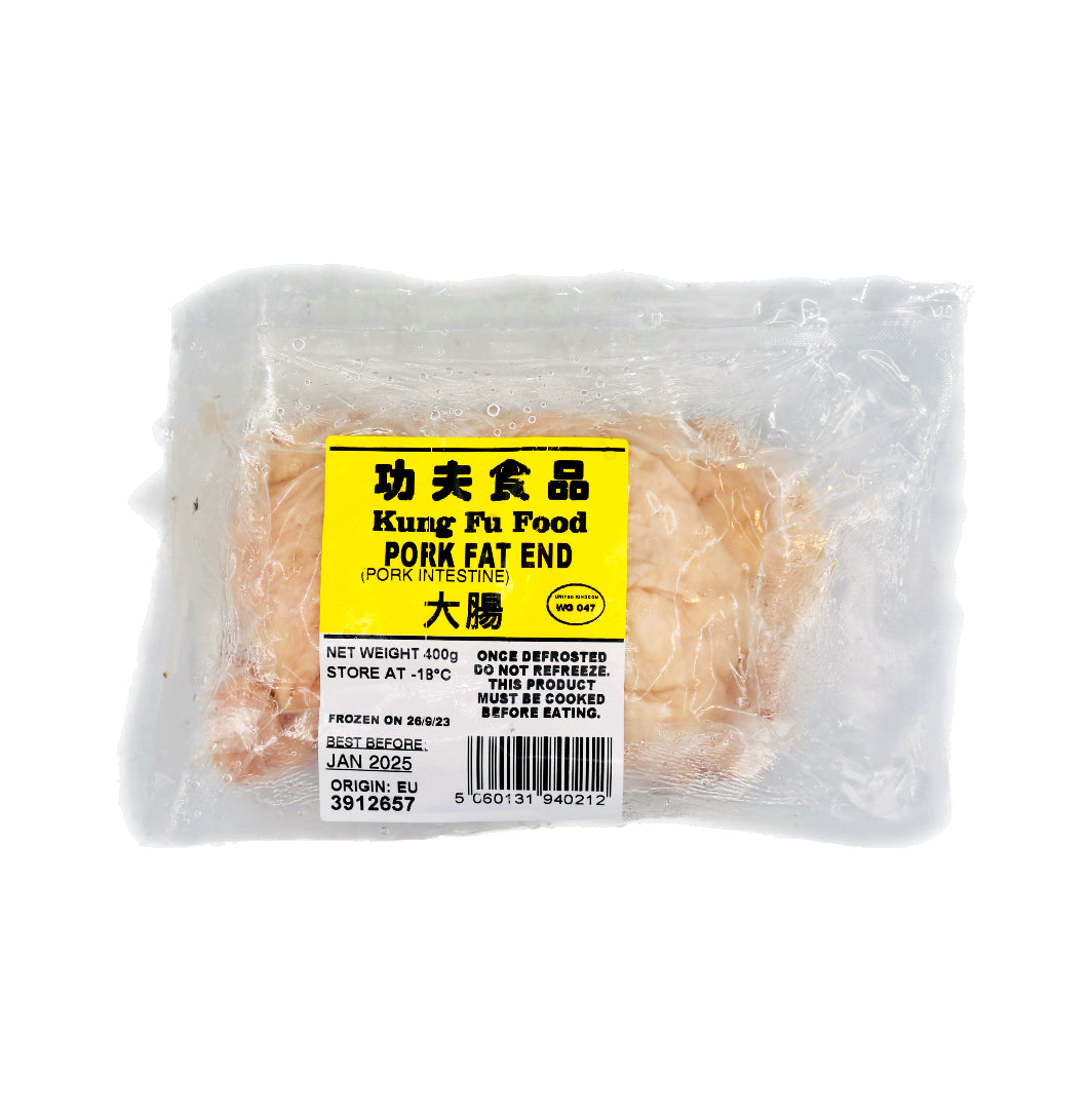 kung fu food pork fat end pork intestine 功夫大腸 400g frozen no reviews