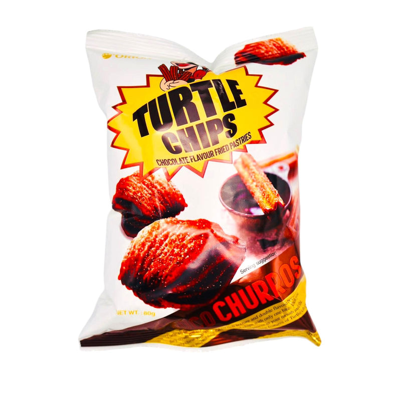 Orion Turtle Chips Chocolate Flavour Fried Pastries 80g - Tuk Tuk Mart