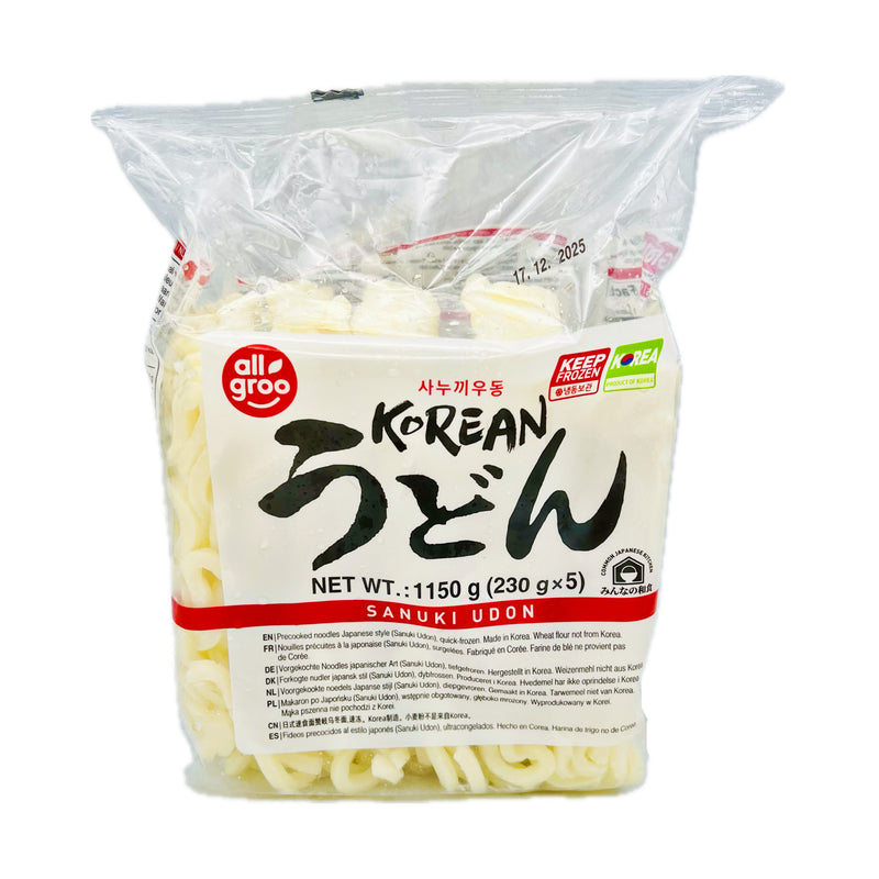Allgroo Sanuki Udon (230g*5pcs) 1150g (Frozen) - Tuk Tuk Mart