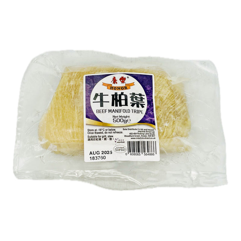Honor Beef Manifold Tripe 牛柏葉 500g (Frozen) - Tuk Tuk Mart