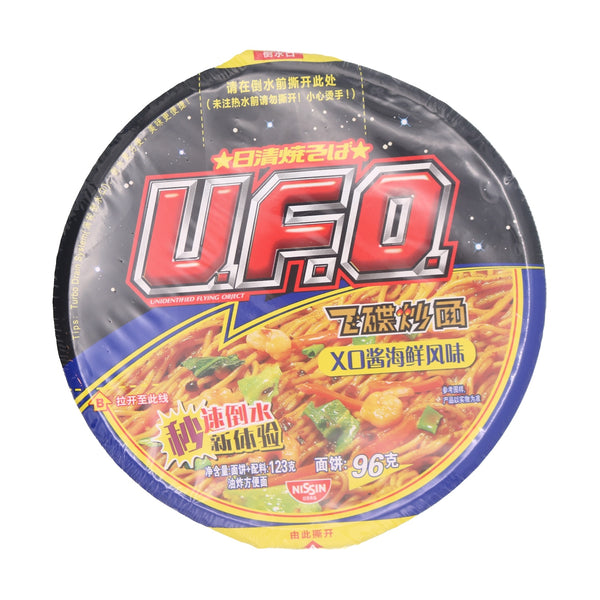 Nissin UFO Yakisoba Instant Stir Fry Noodles XO Sauce Seafood Flavour 日清 UFO飞碟炒面 XO酱海鲜风味 123g